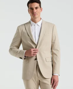 Slim Fit Island Fossil Peak Lapel Louis Suit