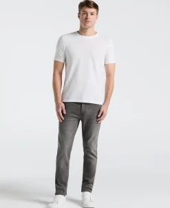 Slim Fit Light Wash Gray 5-Pocket Denim Pant