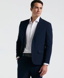 Slim Fit Navy Seersucker Suit