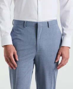 Slim Fit Plaid Print Suit Pant