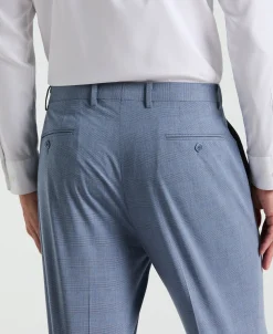 Slim Fit Plaid Print Suit Pant
