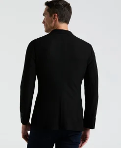 Slim Fit Solid Knit Blazer