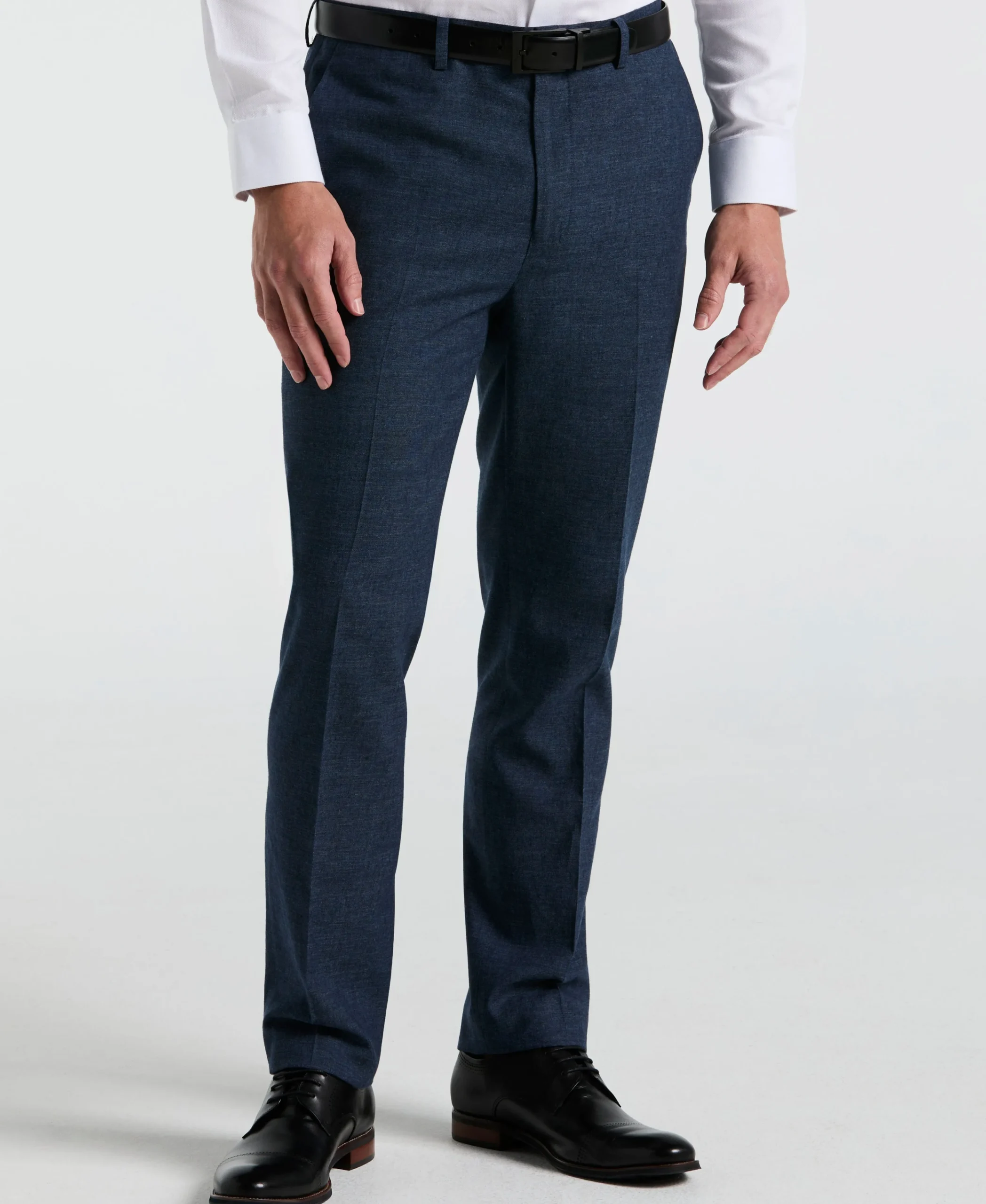 Slim Fit Solid Linen Blend Pant