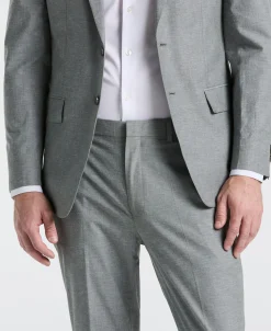 Slim Fit Solid Linen Blend Suit Jacket