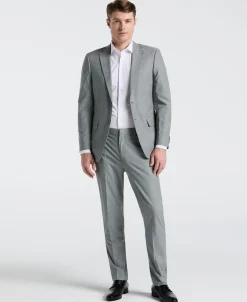 Slim Fit Solid Linen Blend Suit Jacket