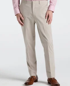 Slim Fit Solid Linen Blend Pant