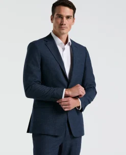 Slim Fit Solid Linen Blend Suit Jacket