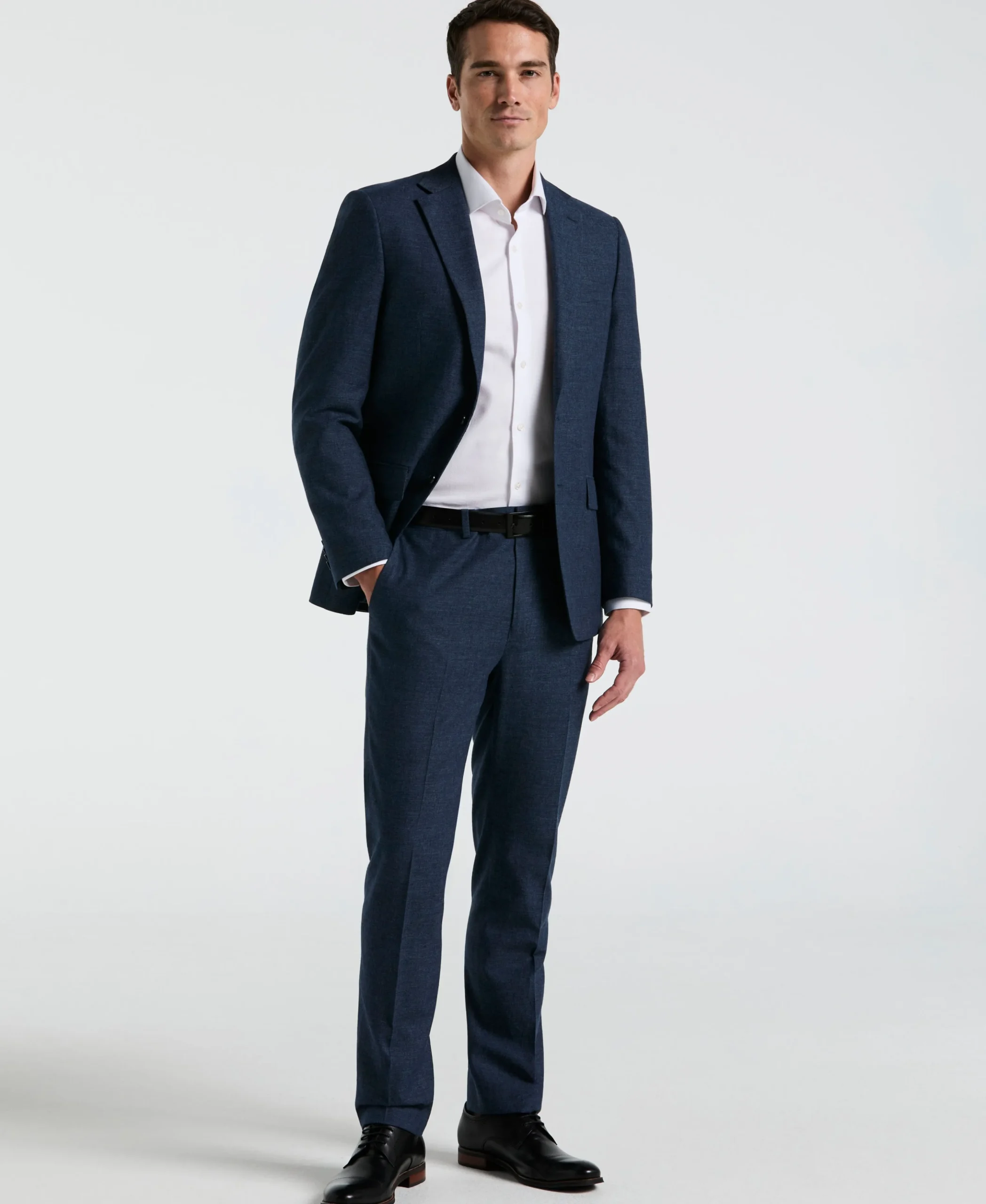 Slim Fit Solid Linen Blend Suit Jacket