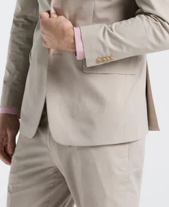 Slim Fit Solid Linen Blend Suit Jacket