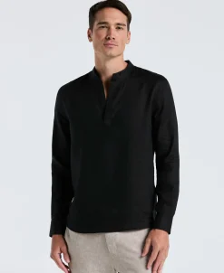 Solid Linen Popover Shirt