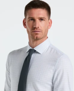 Stretch Checkered Dress Shirt