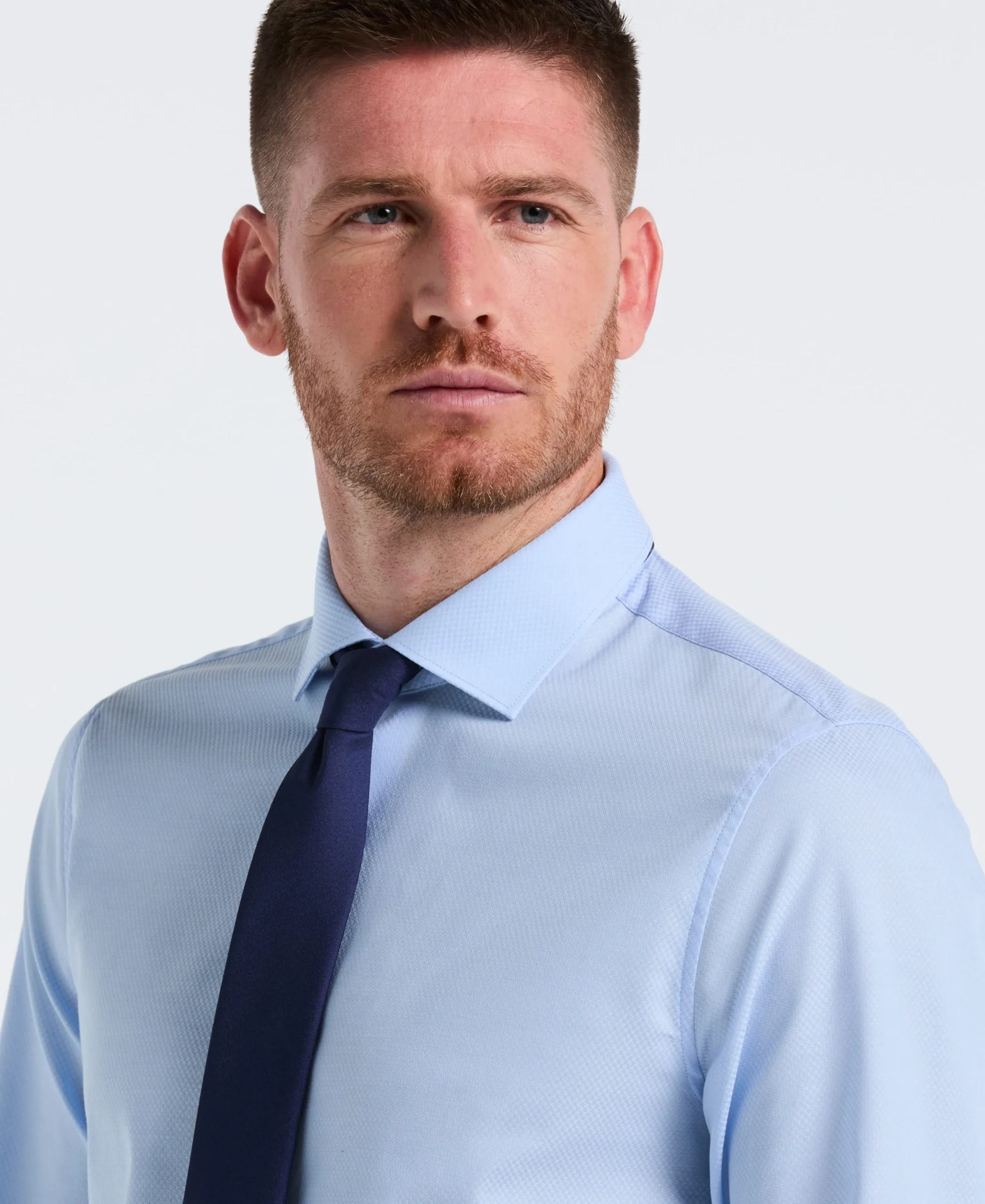 Stretch Micro Geo Print Dress Shirt