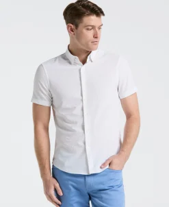 Stretch Seersucker Slim Fit Shirt