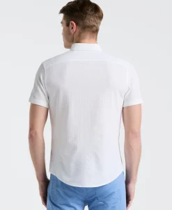 Stretch Seersucker Slim Fit Shirt