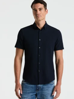 Stretch Seersucker Slim Fit Shirt