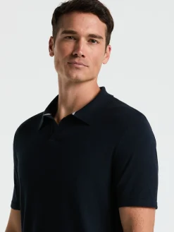 Tech Knit Open Collar Sweater Polo