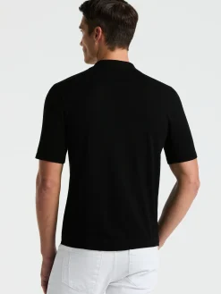Tech Knit Open Collar Sweater Polo