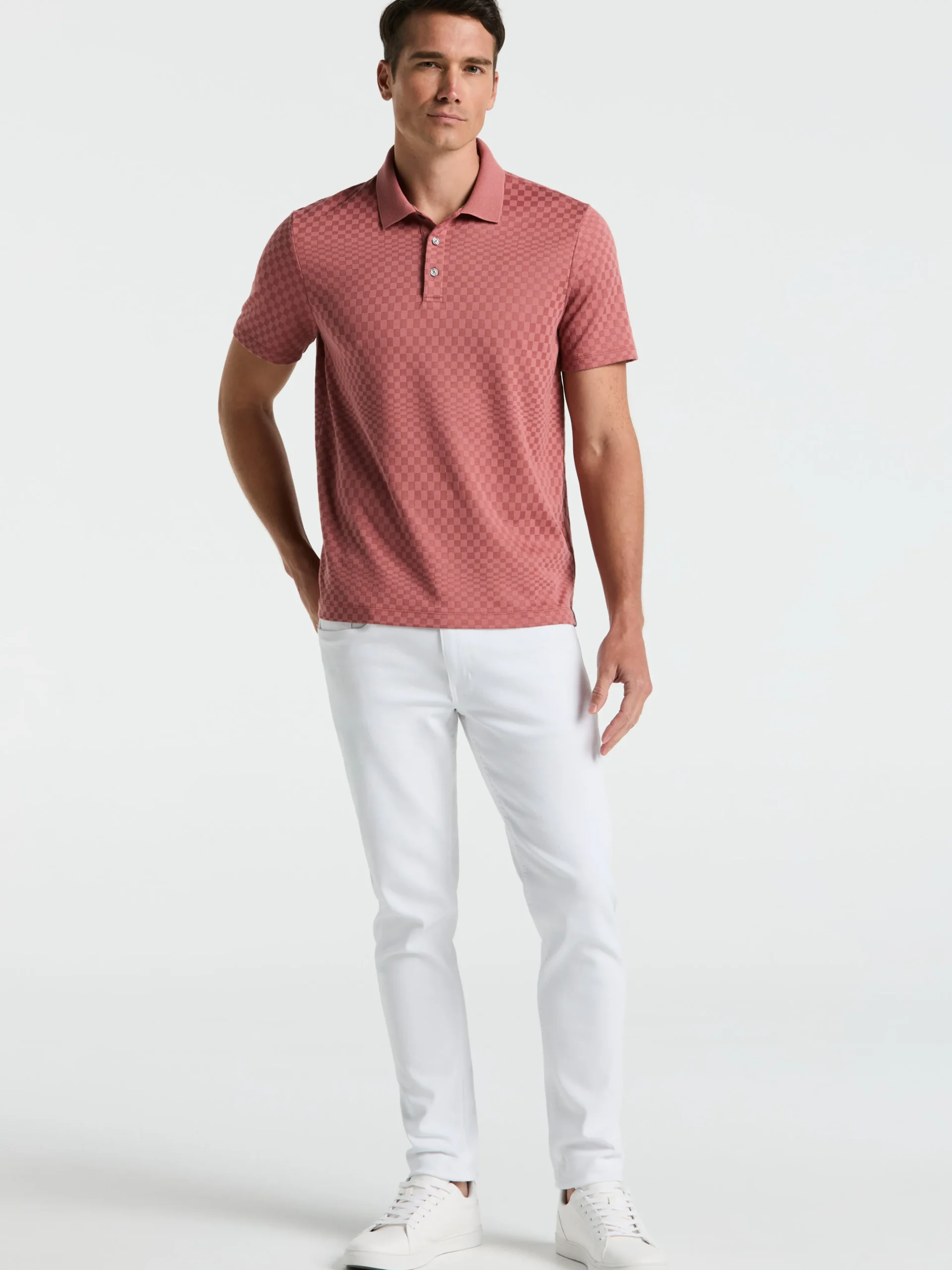 Textured Ombre Polo Shirt