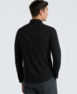 Untucked Total Stretch Slim Fit Shirt - Black