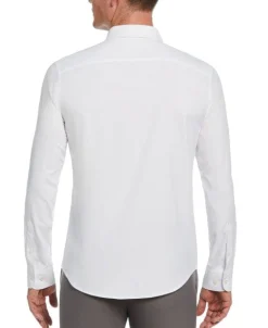 Untucked Total Stretch Slim Fit Shirt - White
