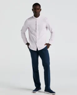 Untucked Total Stretch Slim Fit Banded Collar Shirt